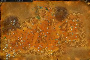 魔兽世界怀旧服plus探索赛季服荒芜之地草药点和矿点的分布图 3